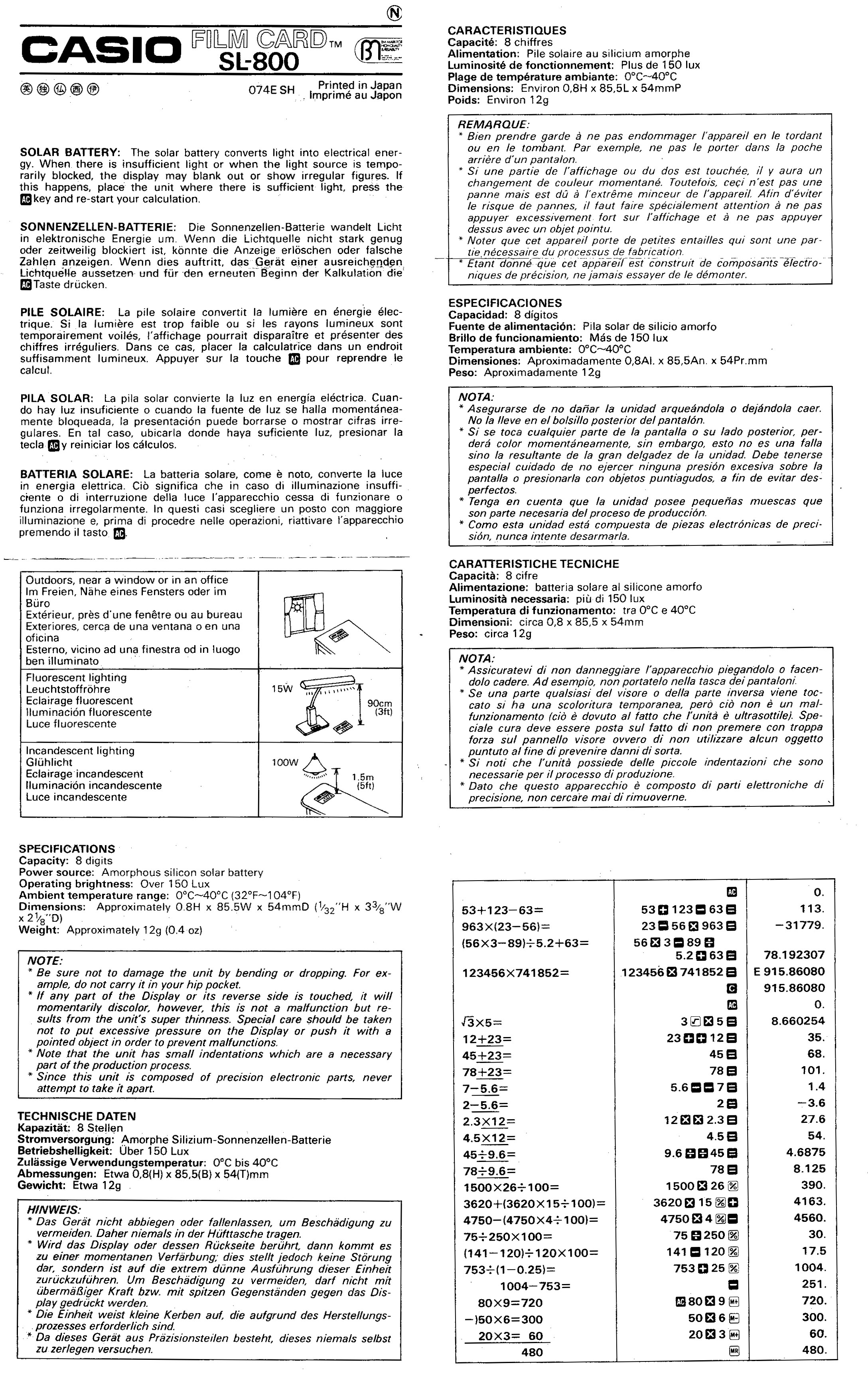 casio instruction manual download